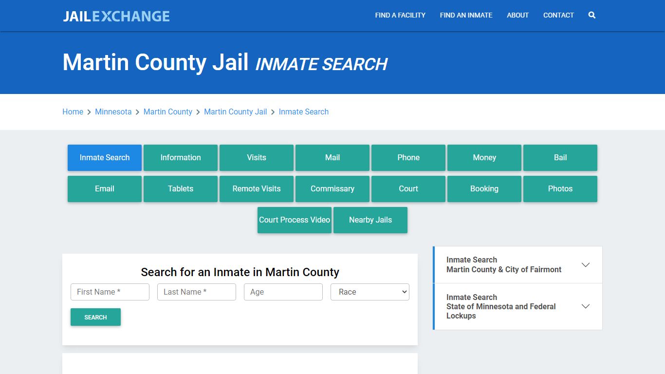 Martin County Jail, MN Inmate Search: Roster & Mugshots - Jail Exchange